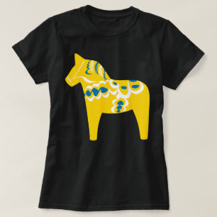 Dala-Pferd Dalarna Schwedisch Schweden T-Shirt