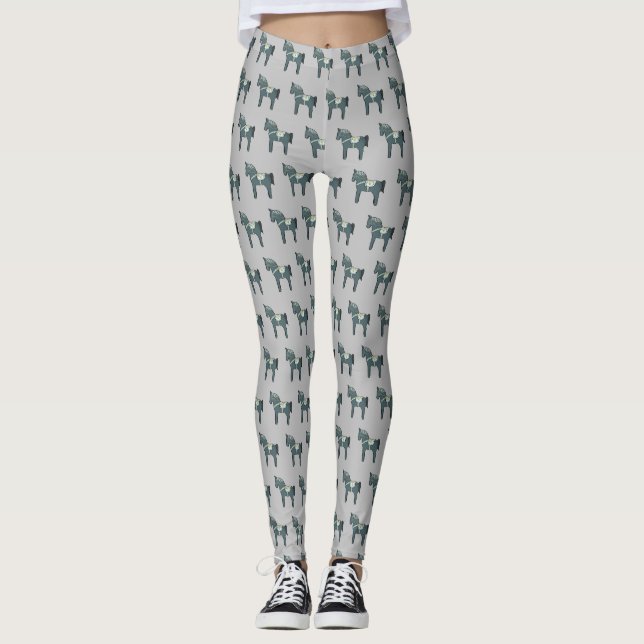 Dala Pferd Leggings (Vorderseite)