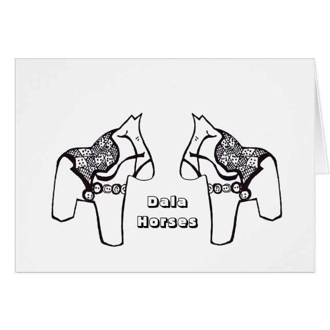 Dala Pferde (Vorderseite (Horizontal))