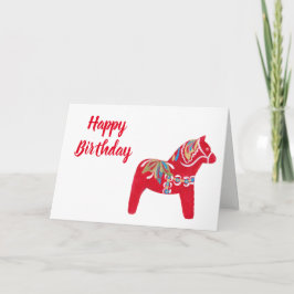 Dala Pferdegeburtstag Karte