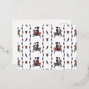 Dala W - Foil Postcards Folien Feiertagspostkarte