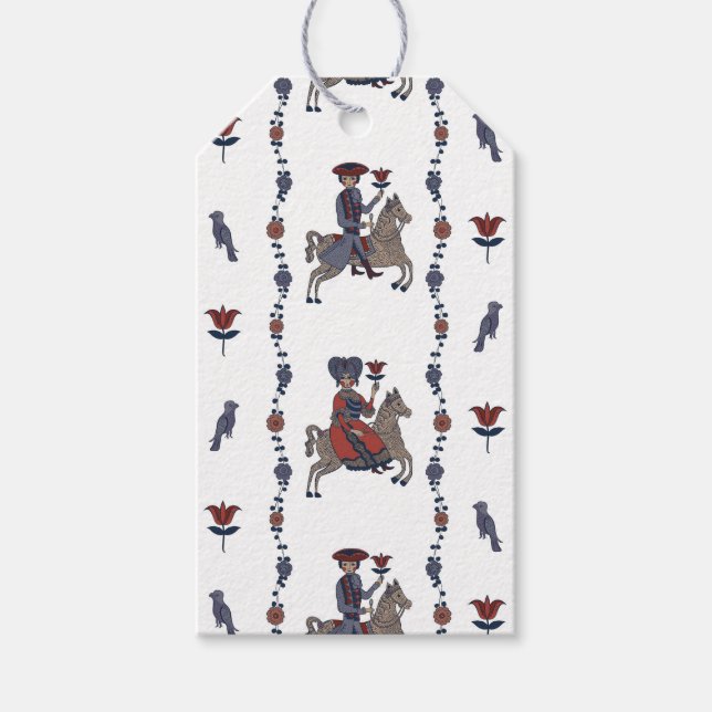 Dala W - Geschenk Tag Geschenkanhänger (Vorderseite)