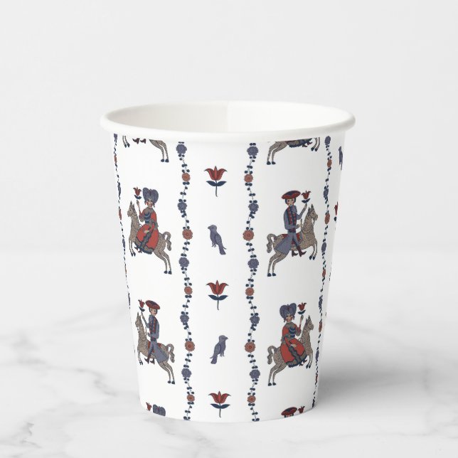 Dala W - Papierkästen Größe 236 ml Papiercup Pappbecher (Links)