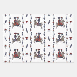 Dala W - Schleifpapier Geschenkpapier Set