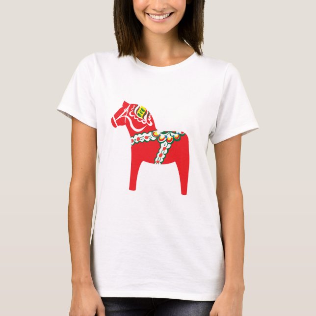 Dalahäst | Dala Pferd T-Shirt (Vorderseite)