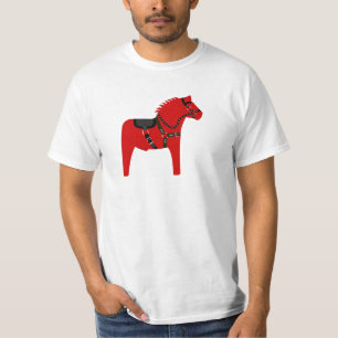 Dalahäst in Ledergurt T-Shirt