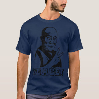 Dalai Lama Peace Sign girl T-Shirt