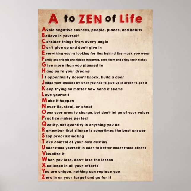 Dalai Lama Poster A to Zen of Life (Vorne)