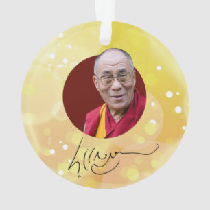 Dalai Lama Unterzeichnung Ornament