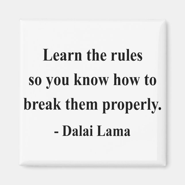 Dalai Lama Zitat 2a Magnet (Vorne)