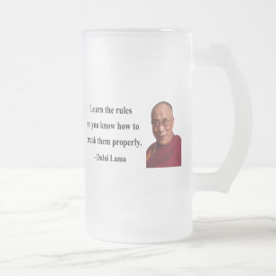 Dalai- Lamazitat 2b Mattglas Bierglas