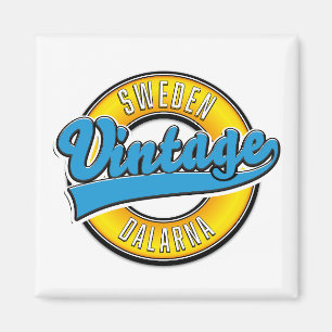 Dalarna Schweden Vintag Magnet