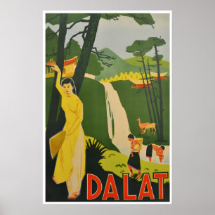Dalat Poster Vietnam Reise Druck Vietnamesische Ku