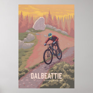Dalbeattie Mountainbike-Reiseplakat Poster