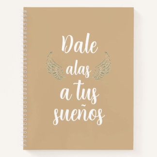 Dale alas a tus sueños Bullet journal arena Notizbuch