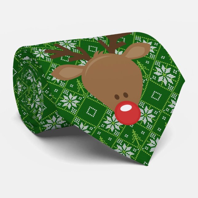 Dale Christmas Collection Rudolph Christmas Krawatte (Gerollt)