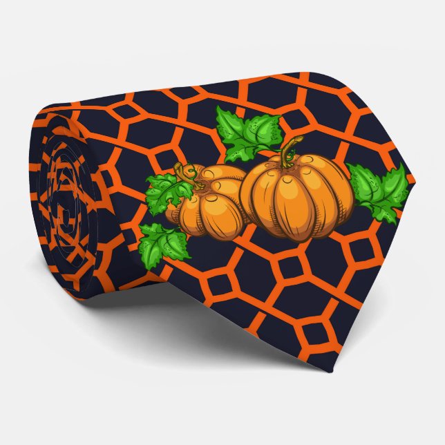 Dale Erntedank Pumpkin Orange & Dark Krawatte (Gerollt)