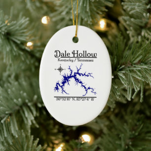 Dale Hollow Lake Kentucky Tennessee Ovaler Schmuck Keramik Ornament