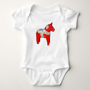 Dalecarlisches Pferd Baby Strampler