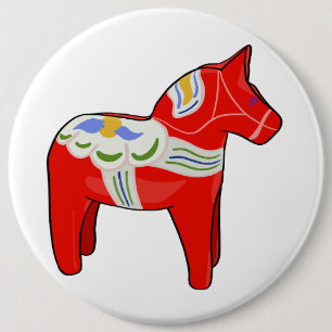 Dalecarlisches Pferd Button