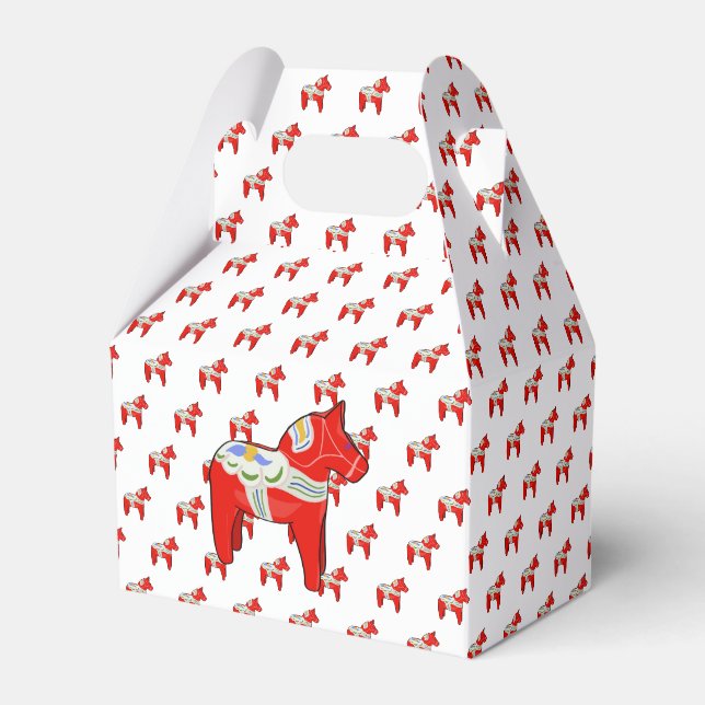 Dalecarlisches Pferd Geschenkschachtel (Vorderseite)