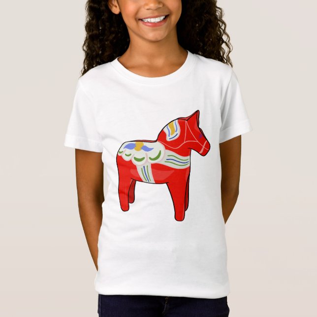 Dalecarlisches Pferd T-Shirt (Vorderseite)
