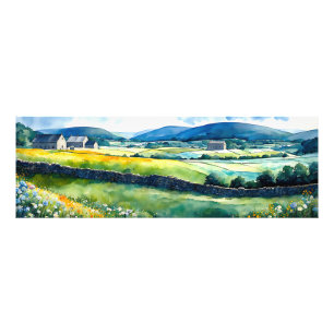 "Dalehaven" weite Landschaft Yorkshire Dales Scene Fotodruck