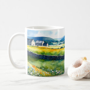 "Dalehaven" weite Landschaft Yorkshire Dales Scene Kaffeetasse