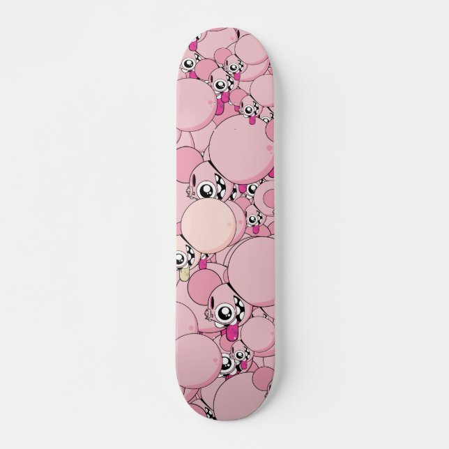 Dalek "Old School" Rosa Skateboard (Vorne)