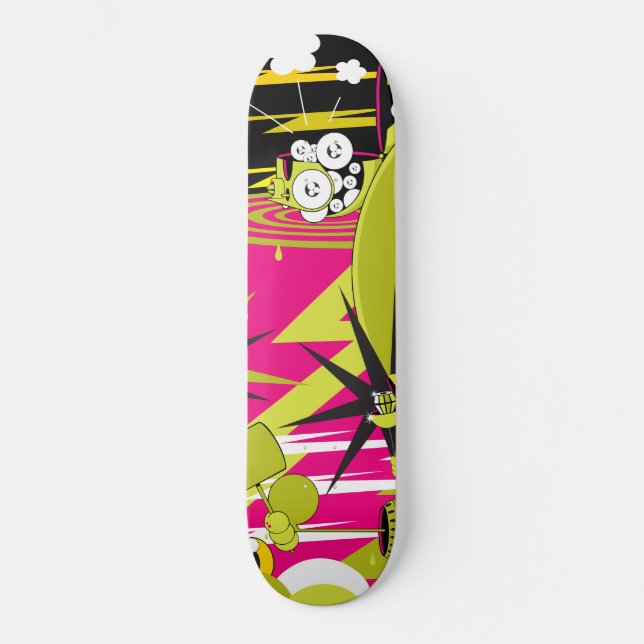 Dalek "Triptychon-Teil 2" Skateboard (Vorderseite)