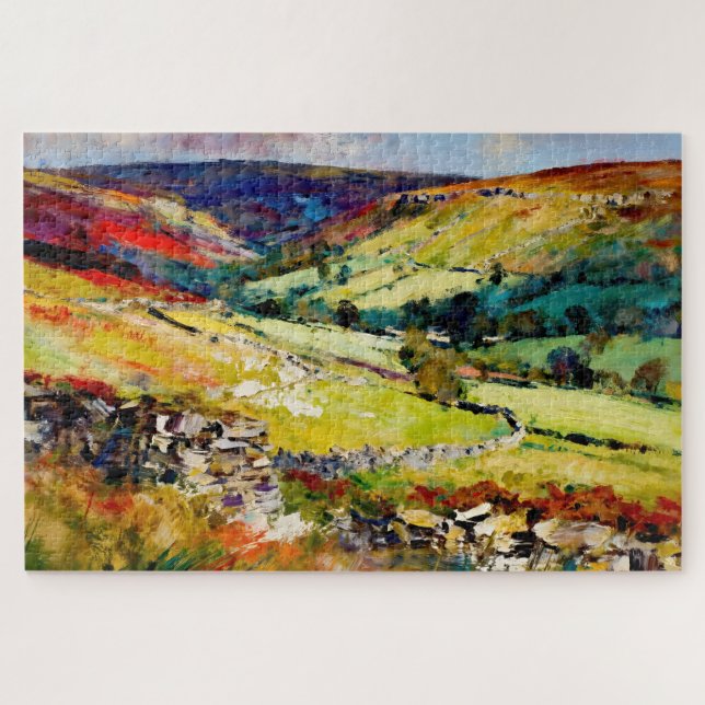 "Dales in Bloom" - Eine Yorkshire-Landschaft (Horizontal)