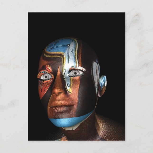 Dali 3d Illustrationen über Werbeartikel Postkarte (Vorderseite)