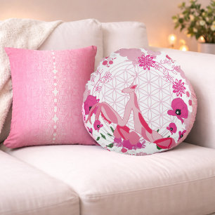 Dali Bloom – Farbe des Herzens Rundes Kissen