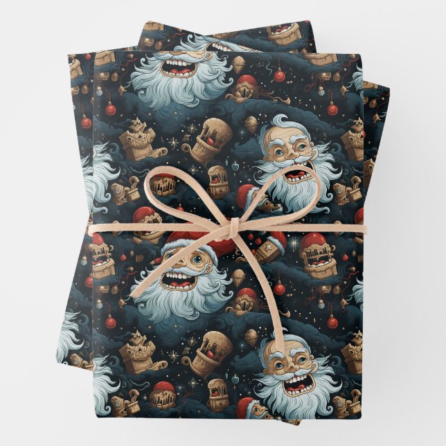 Dali-Santa Geschenkpapier Set (Beispiel)