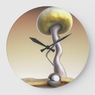 Dali Style Mushroom Wall Clock Große Wanduhr
