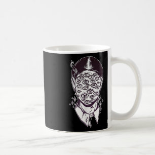 Dali Surreal - Noir Retro Eyes on Face Tattoo Art Kaffeetasse