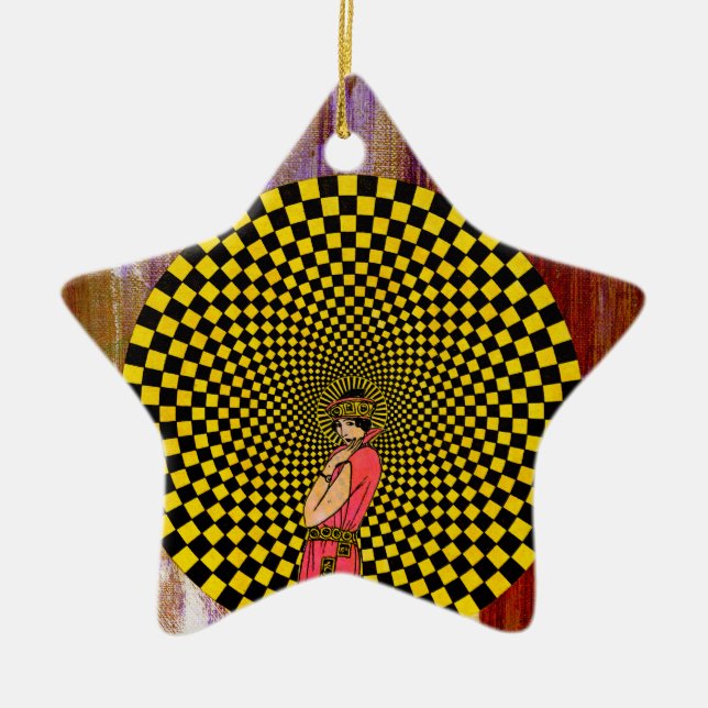 Daliance von Michael Moffa Keramik Ornament (Vorne)