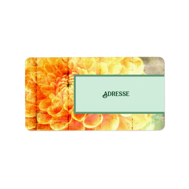 Dalie Adressaufkleber (Vorne)
