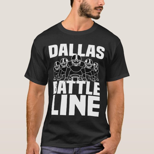 DALLAS BATTLE LINE - TEXAS FOOTBALL T-Shirt (Vorderseite)