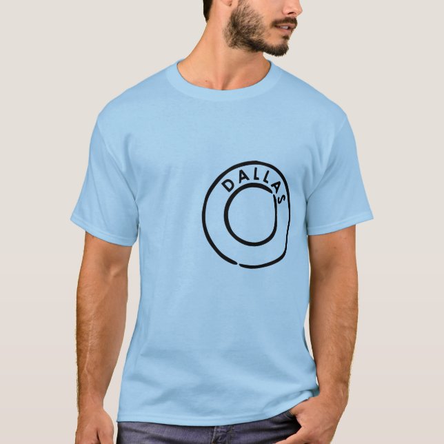 Dallas-Briefmarke für Dallas-Fans T-Shirt (Vorderseite)