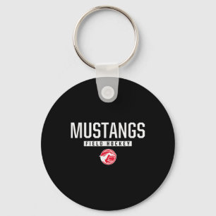 Dallas Center-grimes Mustangs Logo Feldhockey Hs Schlüsselanhänger