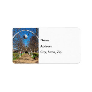 Dallas Christmas Arches Address Labels Adressaufkleber