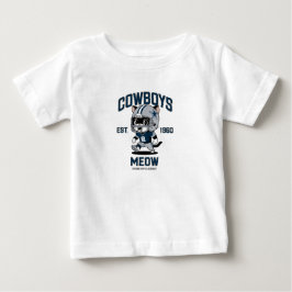Dallas Cowboys Niedlich Kitten Football Player Baby T-shirt