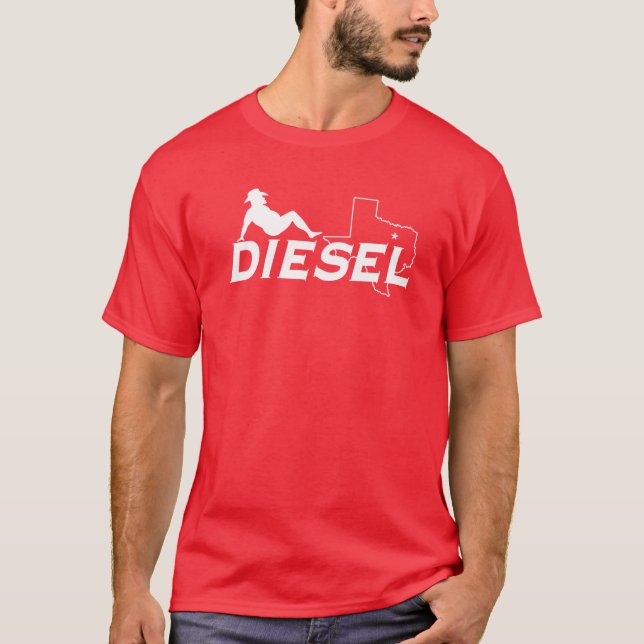 Dallas Dieselsoftball-Schmutzfänger-Mann-T - Shirt (Vorderseite)