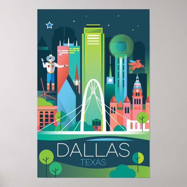 Dallas Druck Poster (Vorne)