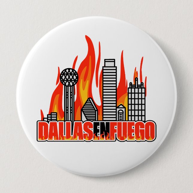 Dallas En Fuego Button (Vorderseite)