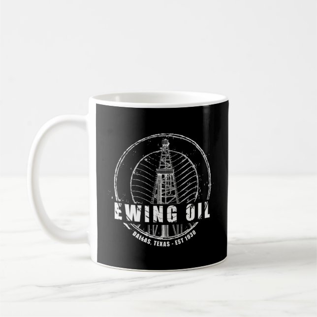 Dallas Ewing Oil Company 80'S TV Kaffeetasse (Links)