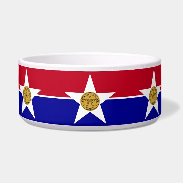 Dallas Flag Pet Bowl Napf (Vorderseite)