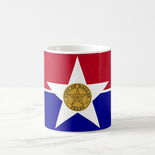 Dallas-Flagge Kaffeetasse (Mittel)