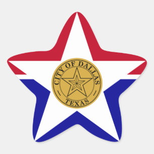 Dallas-Flagge Stern-Aufkleber